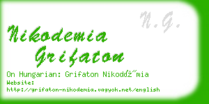 nikodemia grifaton business card